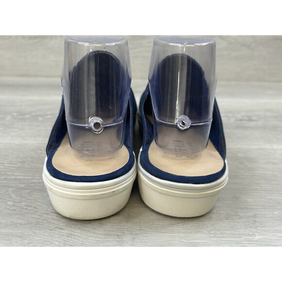 Steven NC-Loraw Women's Mule  8.5 Navy Embroidered Natural Comfort Slip On Shoes - Picture 3 of 9